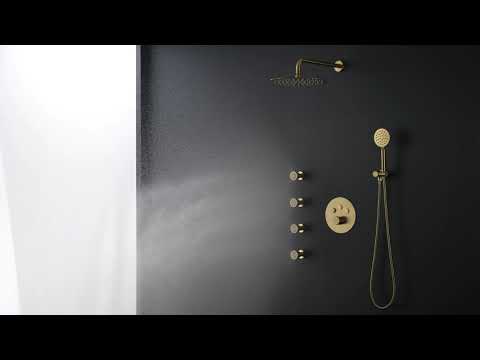 Bostingner 2 inch round shower body jets, two water outlet models, you can switch as you need