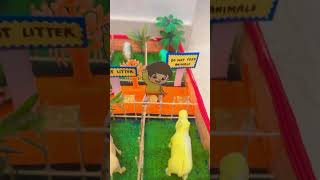 Zoo model for school project #school #schoolassignment #shoolproject
