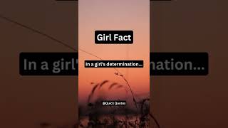 In a girl's determination...