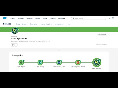 Test automation logic | Apex Specialist Superbadge | Trailhead | Salesforce | Virtual Internship