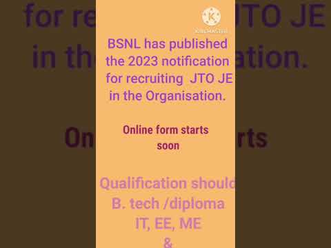 BSNL JTO 2023 recruitment | Bumper 11705 vacancy | B.tech jobs | Diploma jobs | Freshers jobs | GATE