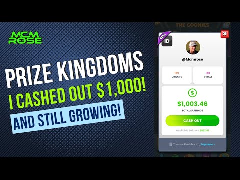 Prize Kingdoms Game Review - I Cashed Out $1,000 & It Is Still Growing - INK ID: MCMROSE