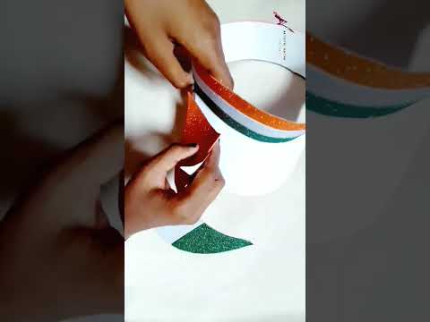Republic day craft | tricolour cap| tricolour craft ideas| 26January craft#artisticnatha #diy #craft