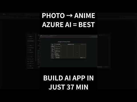 Build Your First AI Photo-to-Anime App in 37 Minutes | Azure + Python Tutorial for Beginners short