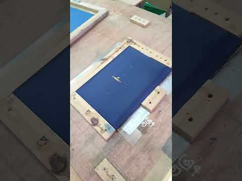 ร้านดอนเมืองสกรีน EP 29 สกรีน 2 สีบนปกผ้าไหม #screen #diy #บล็อกสกรีน #handmade #สกรีนเสื้อ