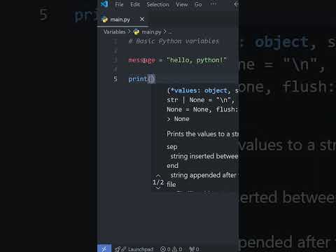 Python Basics: VARIABLES in Under a Minute! 🐍