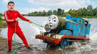 We Found THOMAS THE TRAIN Underwater While Magnet Fishing!