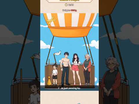 Help them reduce their hot air balloons weight || #ytshorts #games #braintestsolution #brainpuzzles