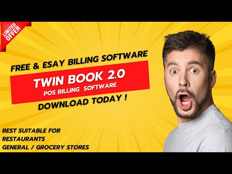 Free billing software installation guide | Twin book 2.0.0 | POS Billing software.