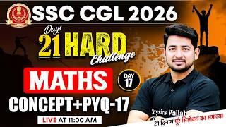 SSC CGL Maths Classes 2026 | SSC CGL Maths Concepts and PYQs - 17 | Maths By Ravinder Sir