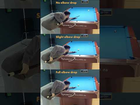 My elbow drop study surprised me. Check the elbow at cue ball contact.