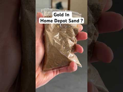 How Much Gold In Home Depot Sand ? #shorts