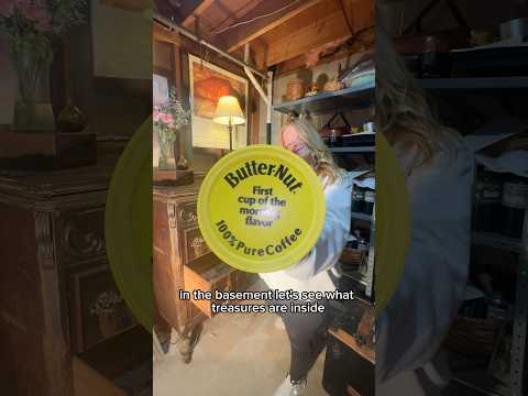 Opening a vintage mystery coffee tin!