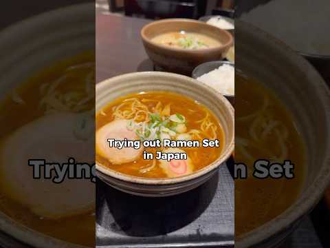 Ramen sets in Japan come with rice 🍚 #travel #japantravel #japanesefood