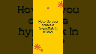 How to Create a Hyperlink in HTML? 🔗 | HTML Tutorial #html5 #frontendcourse #webdevelopment #shorts