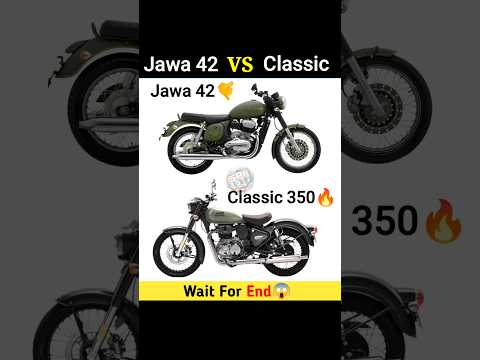 Jawa 42 Vs Classic 350 🔥 | Full Comparison || #shorts #jawa #bullet #royalenfield #bike #adventure