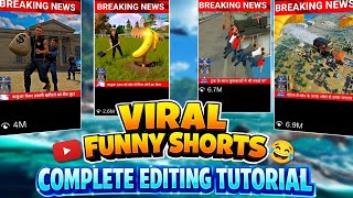 Viral 🔥 Free Fire Funny News 🤣 | Full Editing Tutorial 😂 | How To Make Funny Free Fire Ai Shorts 😜