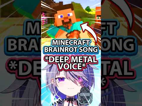 Biboo Sings Minecraft Brainrot in Deep Metal Voice [Koseki Bijou Hololive] #vtuberclips #hololiveen