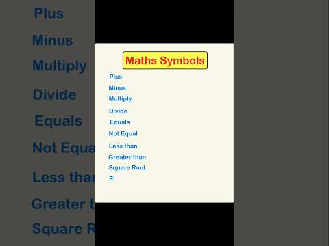Maths Symbols 🔢 #maths #mathstricks #geometry #mathematics #shortvideo #short #solvethis