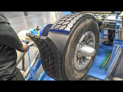 Inside Monster Tires Restoration Process Factory - Heavy Duty American Tire Retreading Technology