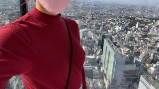 【ノーブラ散歩】人がたくさんいる渋谷スカイに行ってみたら...
