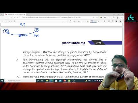 Class 10 Supply under GST II CA Final GST || Fully From ICAI New Material || Daily Premiere ||