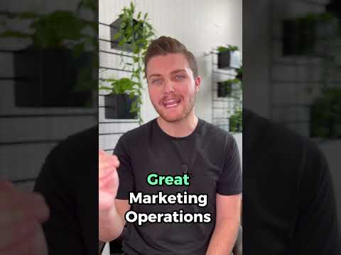 What's the sign of really good Marketing Operations?
