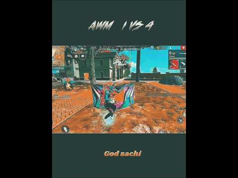 Another 1v4 AWM Clutch! 💥 God Sachi Sniper Show | Free Fire #shorts