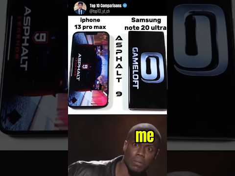 iphone 13 pro max vs Samsung note 20 ultra asphalt 9 legend speed test #asphalt9 #asphalt #freefire