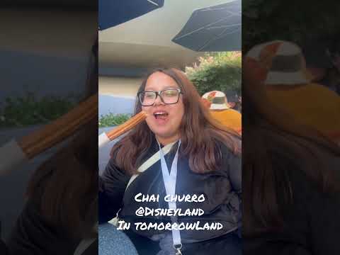 Chai Churro @Disneyland in #tomorrowland 🛸 #autistic #neurodivergent #foodreview #disneylandfood
