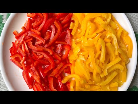 How to freeze bell peppers ? Storing bell peppers | Amazing recipes | Cooking Recipes