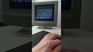 Playing Star Raiders on an Atari 800XL #8bit #atari #atari8bit