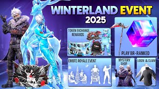 WINTERLAND 2025 FREE REWARDS 😍🥳| PURPLE SHADE BUNDLE RETURN | FREE FIRE NEW EVENT | FF NEW EVENT