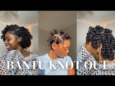 Bantu Knot Out| Bantu Knot Take Down| Natural Hairstyles| Uhlexsissss