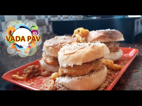 Vada pav recipe in Tamil | how to make Vada pav | Mumbai street food  Recipe in Tamil |வட பாவ்
