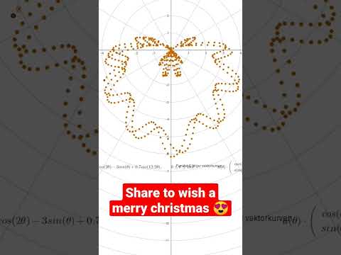 Wishing you all a Merry Christmas with a little help from curves in geogebra 😍