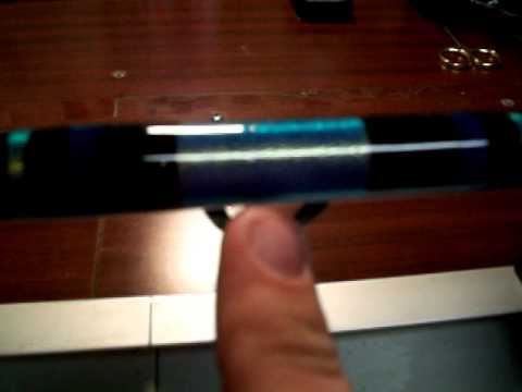 Custom built Stand-up fishing rod with Tiger wrap and blue/black uni-butt. Super Sexy!!!