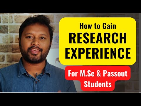 How to Gain Research Experience: For M.Sc & Passout Students | All 'Bout Research