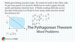 Solving Word Problems - The Pythagorean Theorem