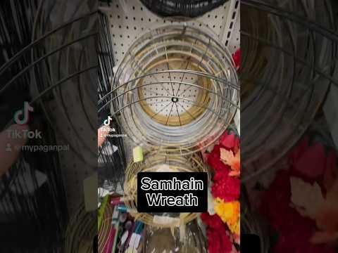Samhain Wreath part1 #witchtok #pagan #wicca #witch #samhain #witchcraft #witchy #halloween #witchy