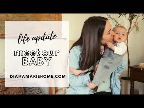 Meet our Baby & Life Update | Diana Marie Home