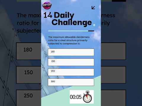 Quiz-14. Can You Answer This IS800 #steelstructure #quiz ? #shorts #ytshorts #yotubeshorts