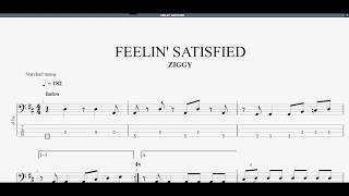 FEELIN' SATISFIED　【ZIGGY】　ベースtab譜