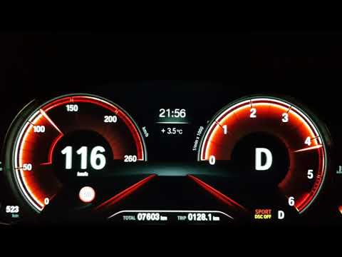 BMW 750d xDrive 400 HP 0-135 km/h Acceleration G11 2017