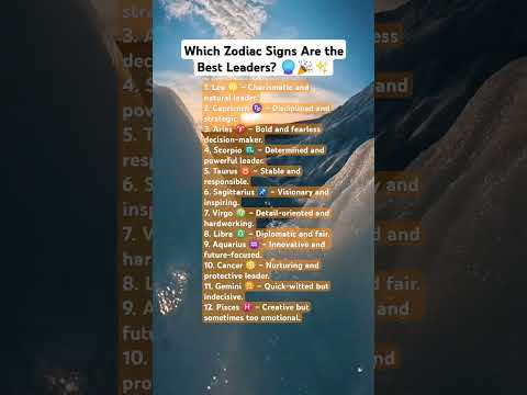 Who’s the Best Leader? 🚀💡 ZodiacSigns #Leadership #BornToLead #BestLeaders #Astrology #Horoscope