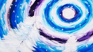 Acrilic Painting  🎨 WINTER 🎨| How to Draw | Magic Paintings