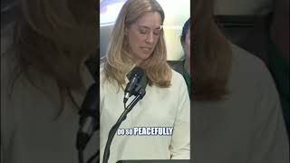 Mikie Sherrill URGES anti-ICE protesters to 'BRING THE TEMPERATURE DOWN' #shorts #us #news