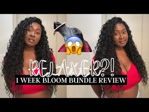 RELAXING MY TYPE 4A/4B EDGES | BLOOM BUNDLE HAIR 1 WEEK REVIEW + MAINTENANCE