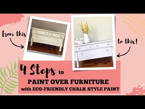 How to Paint Over Furniture | Amazing Before & After | #furnitureflip #furnituremakeover