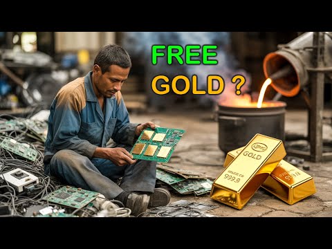 How To Recover Pure Gold From Old Scraps PCB Board Recycling Process || outstanding Method